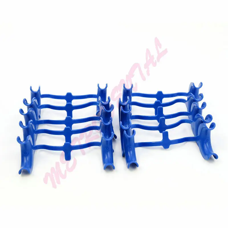 

10 Dental Intraoral Cheek Lip Retractor Double End BLUE MEDIUM Bleach Whitening