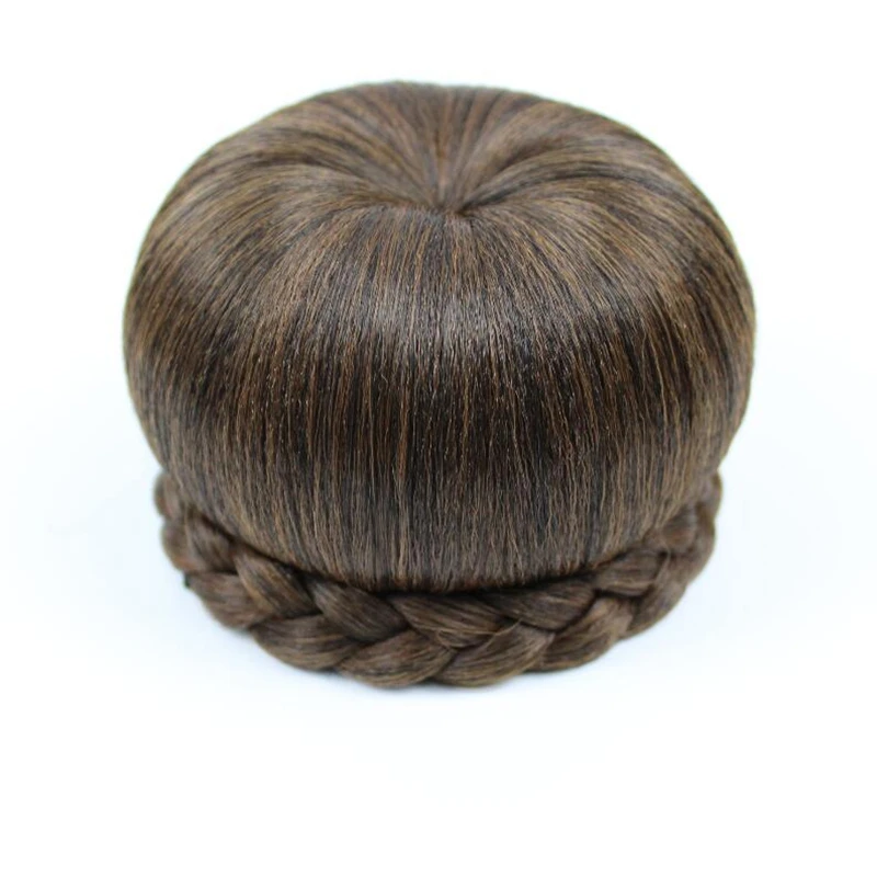 Женская Синтетическая заколка для волос в одном стиле шиньон яблочный Стиль Круглый бутон шиньоны для волос