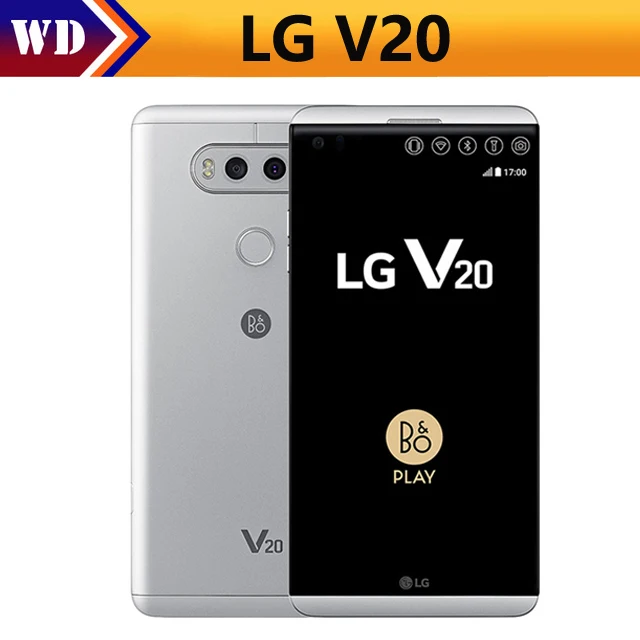 

Original Unlocked LG V20 4GB RAM 64GB ROM Android OS 7.0 5.7''inch screen Snapdragon 820 16MP+8MP Camera 4G LTE Smartphone lgv20