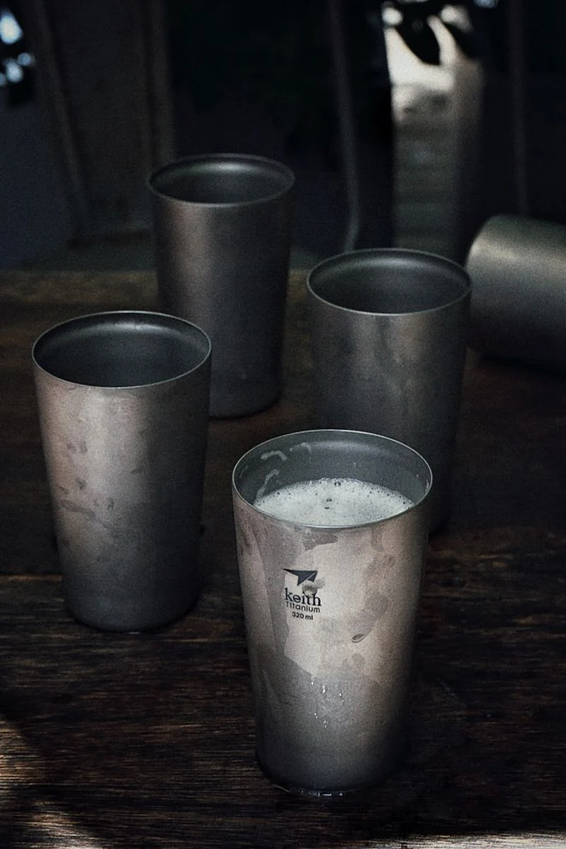 Caneca de Café do Copo de Chá Canecas de Viagem de Acampamento ao ar Livre de Beber para o Chá de Café Festa de Natal Keith Titanium Caneca Cerveja Suprimentos Bar 16 Keith Titanium Caneca Caneca de Café Do