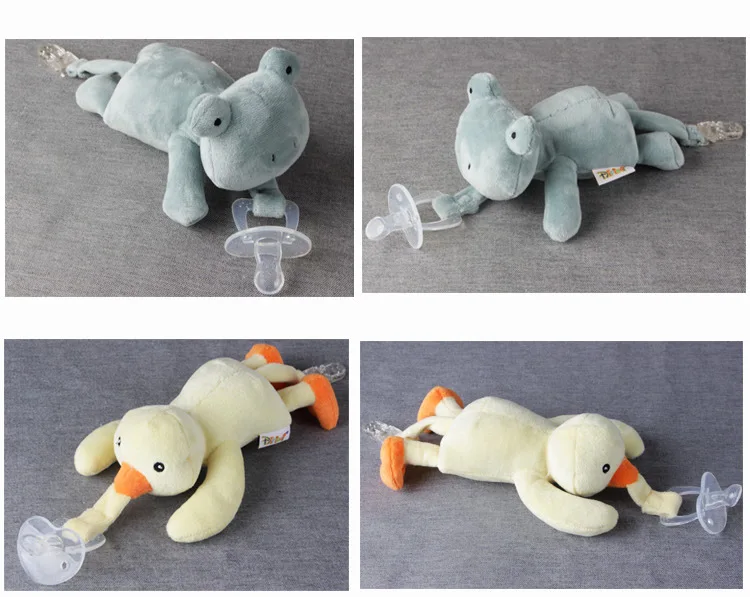 Прищепка для соски Висячие животные плюшевая детская игрушка продукты новорожденный съемный Соска с пластиковым зажимом(не включает соска