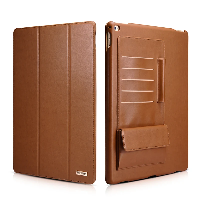 For iPad Pro 12.9 2017 Case ICARER Wallet Card Holder Flip Magnetic Auto Wake Smart Case For Apple iPad Pro 12.9 2015 2017 Cover