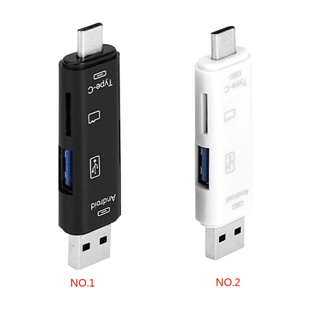 3 в 1 type-C кард-ридер Micro usb type-C флэш-накопитель адаптер разъем Высокоскоростной TF кард-ридер