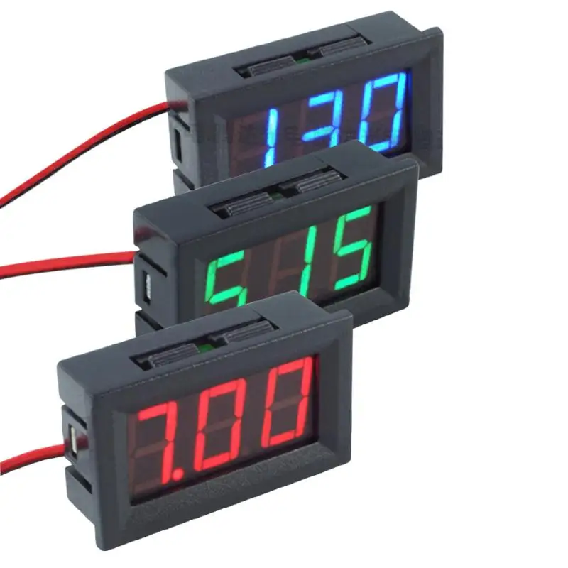 Миниатюрный крючок для рыбалки DC 4 5 30 V 0 56 дюймов светодиодный цифровой вольтметр