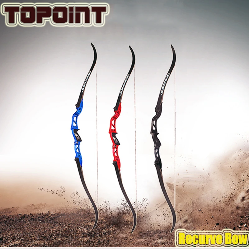 Hunting Archery 16-40Lbs 66 Inches Recurve Bow with Sight Arrow Rest for Left  Hand User Outdoor Crossbow Hunting Recurve Bow