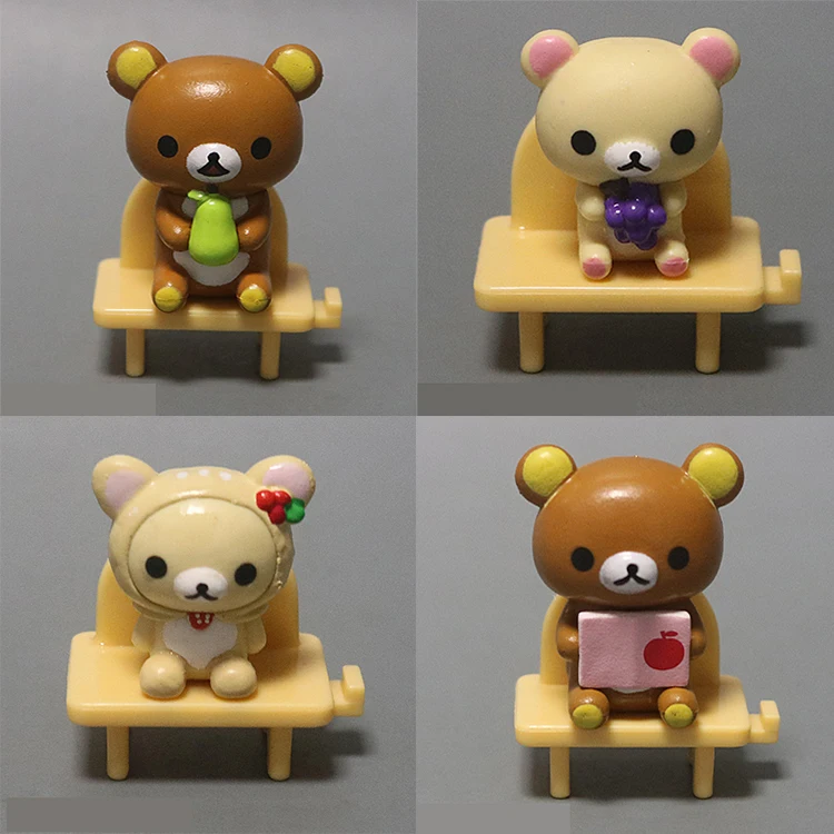 

Putitto Series Rilakkuma & Kiiroitori Cute Lovely Rilakkuma Bear Mini PVC Figure Kids Toy Christmas & Brithday Gifts