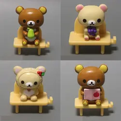 Серия Putitto Rilakkuma & Kiiroitori Милый Мишка рилаккума Медведь Мини-ПВХ фигура Детская Игрушка Рождество и подарки на день рождения
