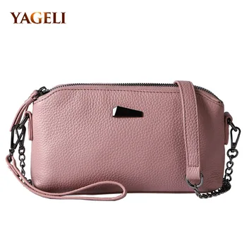 

Genuine leather women's shoulder bags 2018 women clutch leather chain shoulder messenger bags brand crossbody bags for lady