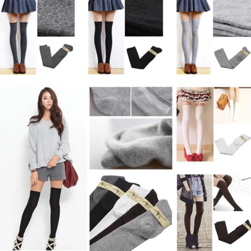 2015 New 4 Colors Fashion Women's Socks Sexy Warm Thigh High Over The Knee Socks Long Cotton Stockings For Girls Ladies Women 2015 New 4 Colors Fashion Women's Socks Sexy Warm Thigh High Over The Knee Socks Long Cotton Stockings For Girls Ladies Women