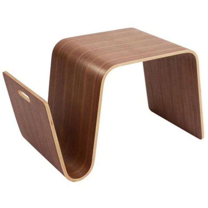 Деревянный журнальный столик для гостиной W36* D66* H40 см - Цвет: walnut color