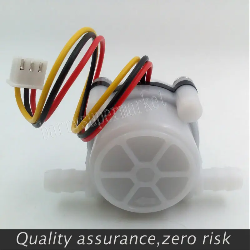 Water Coffee Flow Sensor Switch Meter Flowmeter Counter 0.3-6Lmin YF-S401 white 3