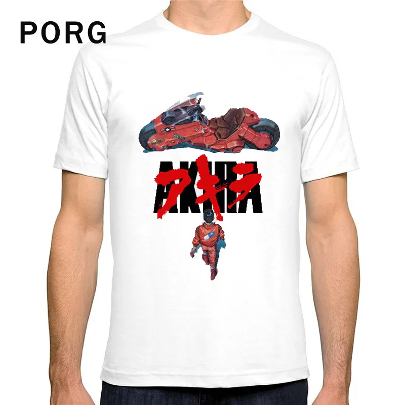 

Akira Synthwave T Shirt Casual Fashion O-neck Print tshirt Gothic White Tee Streetwear Harajuku Short Sleeve men t shirt Summer