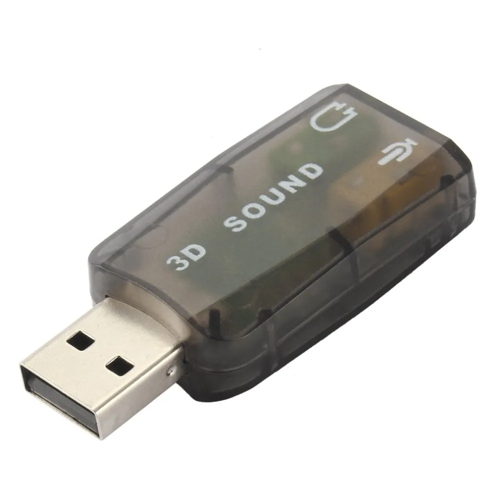 Звуковая карта Мини Внешний USB 2,0 3D Звуковая карта гарнитура аудио адаптер конвертер+ 3,5 мм наушники интерфейс микрофона для ПК компьютера