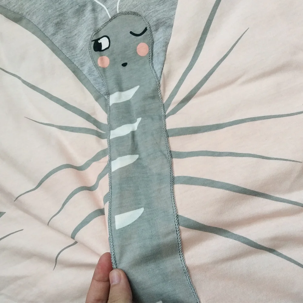 Ins New Butterfly Print Round Infant Baby Crawling Mat Play Game Carpet Kis Rugs Height 2CM Children's Room Decoration (6)