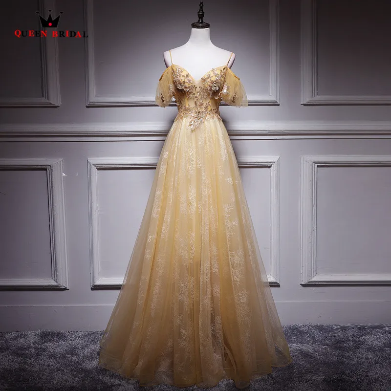 

Real Sample A line Floor Length Sequins Lace Up Evening Dresses 2019 New Arrival Long Evening Gown Robe De Soiree JU66