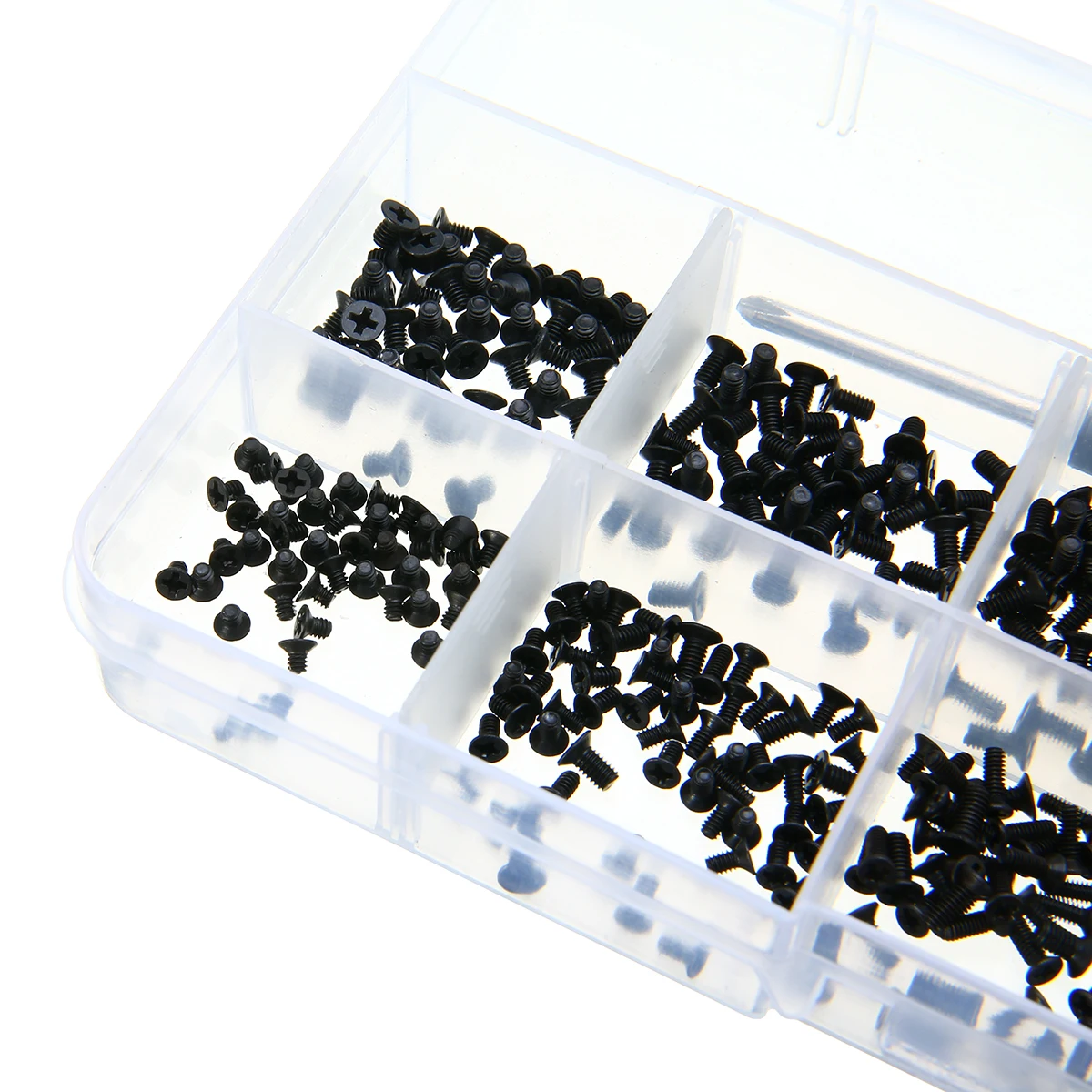 500pcs Alloy Steel Hardware Screw Laptop Computer Screws with screwdriver Set For Universal Laptop Black
