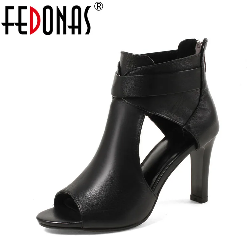 

FEDONAS Sexy Women Sandals Thin High Heels 8.5 CM Gladiator Ankle-Wrap Fashion Summer Party Femme Shoes Woman Night Club Sandals