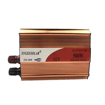 

SYGSESOLAR inverter 12v 220v 500w Car inverter 500W modified sine wave motor converter 12 220 v to 220 v Peak Power 1000W