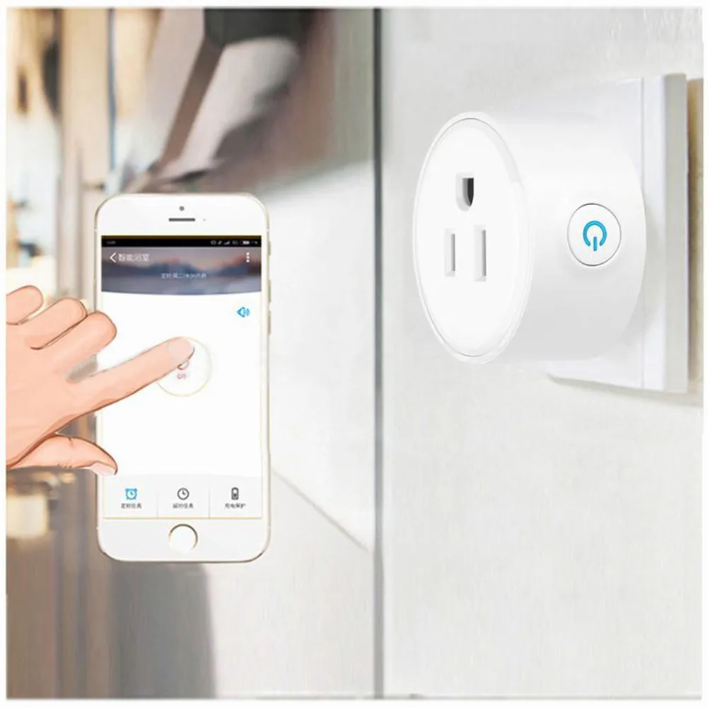 Wifi Smart Plug US Plug умный выбор времени розетка Беспроводное управление выходом функциональная вилка для автоматизации умного дома для Amazon Alexa