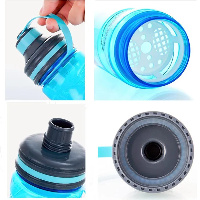 سعة كبيرة المحمولة غير قابلة للكسر زجاجات مياه مع الشاي الفاصلة عالية الجودة دائم بهلوان زجاجة رياضية BPA الحرة