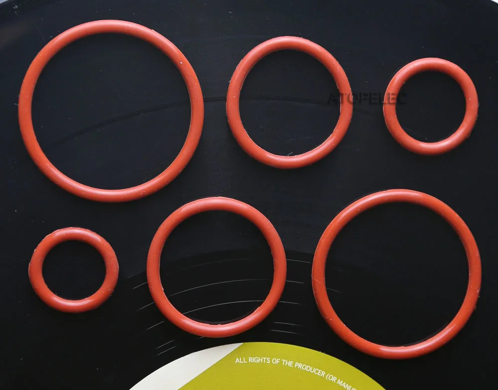 

10pcs 22-48mm Vacuum Tube Damper Silicone Ring Fit 12AX7 6SN7 EL34 300B KT88 for Amplifier AMP