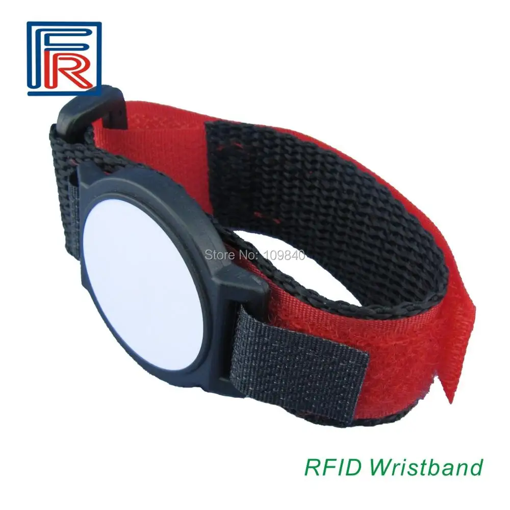 200pcs T5577 칩 RFID 나일론 팔찌/팔찌 EM 카드와 ID 번호 쓰기 125khz