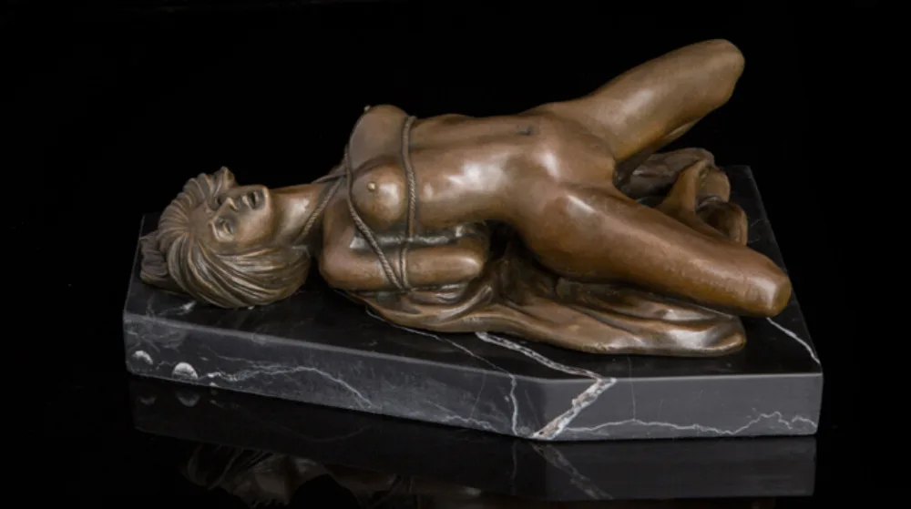 

Copper handicrafts bronze sculpture Home Decoration European soft-mounted artwork