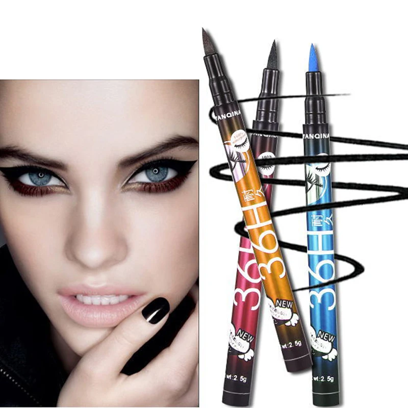 

Lasting Eyeliner Pencil Waterproof Black Makeup Long-lasting Easywear Eye Liner Pen Cosmetic Lady Beauty Tool No Package