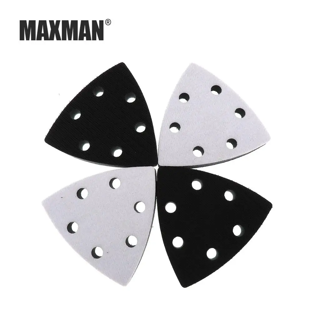 

MAXMAN 90*90*90mm 6 Hole Triangle Sponge Interface Pad Universal Treasure Grinding Machine Cushion Protection Pad Soft