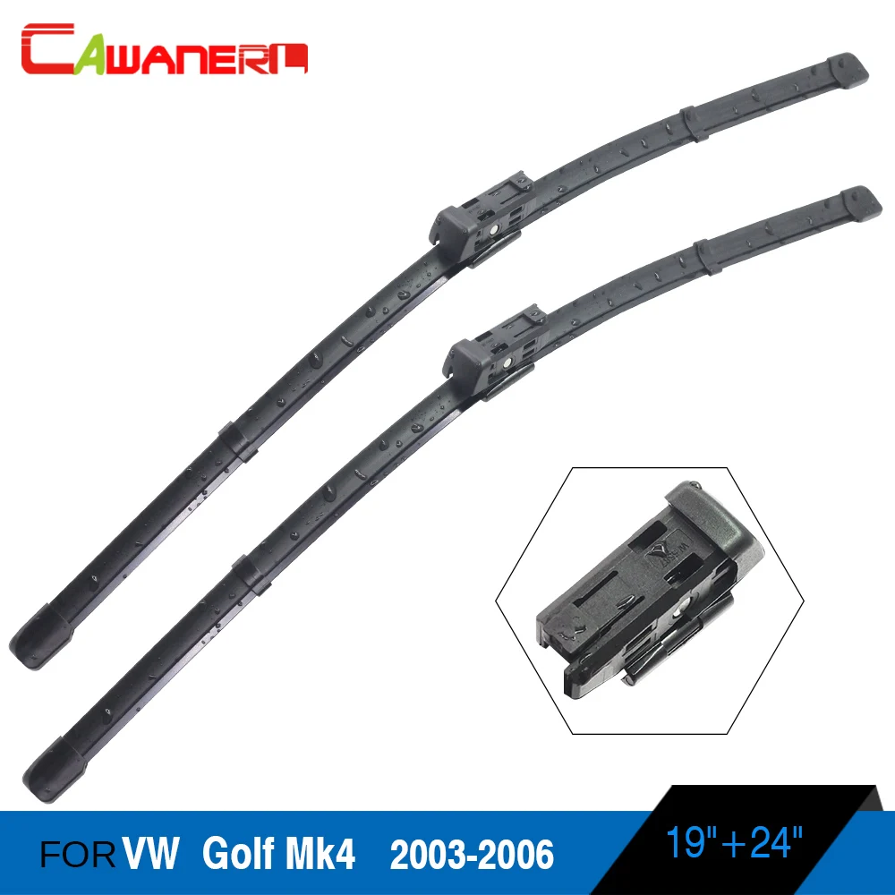 Cawanerl Car Bracketless Windshield Wiper Soft Rubber Window Wiper