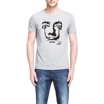 

Loo Show Mens Spain Salvador Dali Face Casual T-Shirts Men Tee