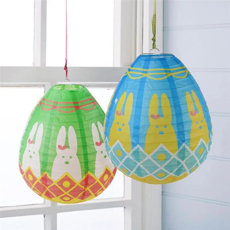 5pcs 10-Inch Easter Egg Paper Lantern Hanging Decoration Party For Home Wedding Holiday Decor | Освещение