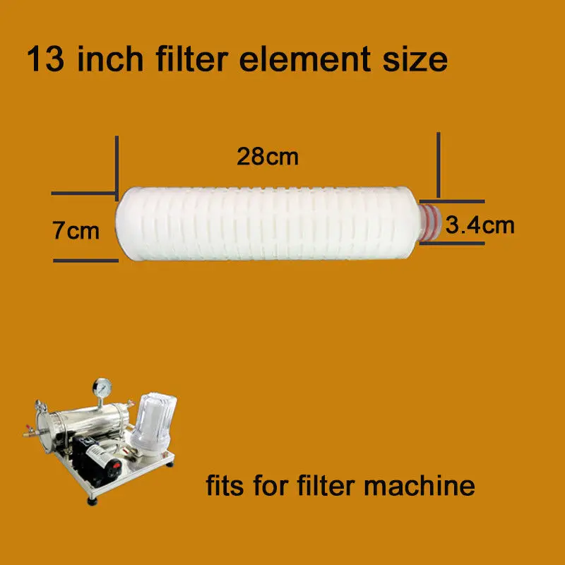 Фильтр с активированным углем, ПП хлопок, 0,1 микрон, фильтрующий элемент, фильтровальная ткань для пивоварения белого спирта, комплекты машин