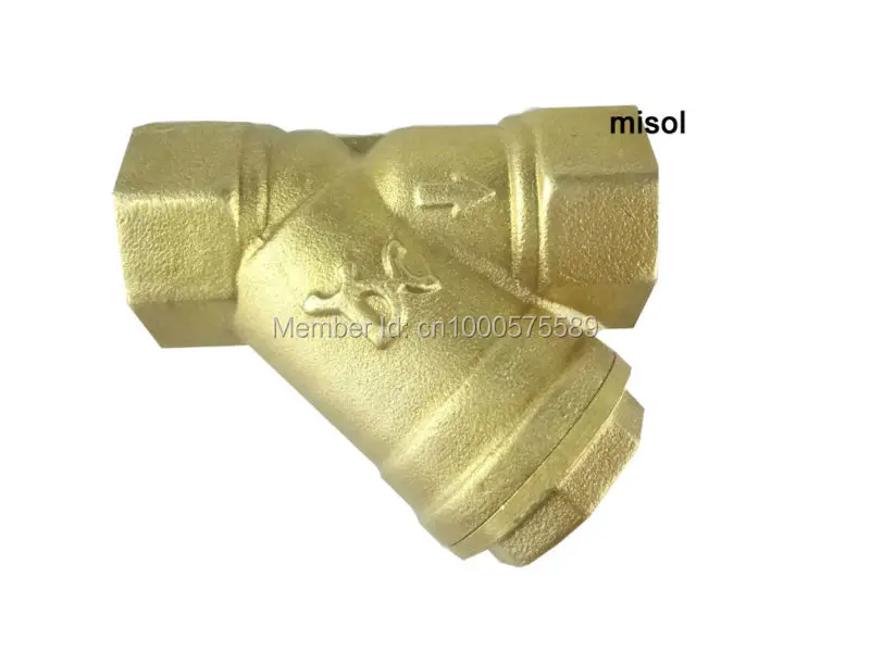10 шт. 1/" DN15 латунь Y Тип клапан с фильтром подсоединительный фитинг