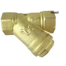 10 шт. 1/" DN15 латунь Y Тип клапан с фильтром подсоединительный фитинг