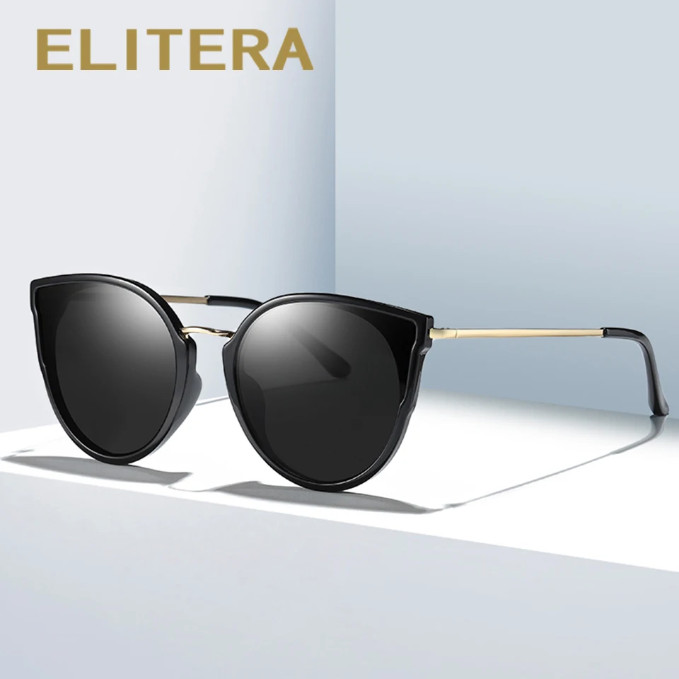ELITERA кошачий глаз классические брендовые поляризованные солнцезащитные очки