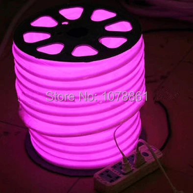 Шэньчжэнь Заводская розетка LED неоновый гибкий розовый 110В 220В 12В 24В 36В 80led/m F3 Epistar