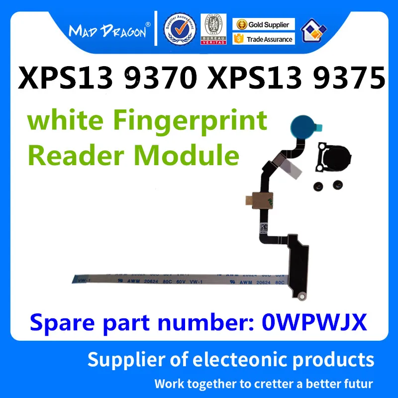 Computer & Office Glorious Mad Dragon Brand Laptop White Power Switch Botton Fingerprint Reader Module Support For Dell Xps13 9370 Xps13 9375 0wpwjx Wpwjx To Clear Out Annoyance And Quench Thirst