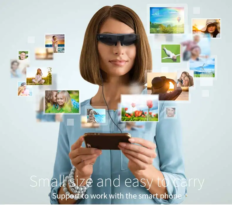 New FPV 3D video glasses 2 meters distance 98
