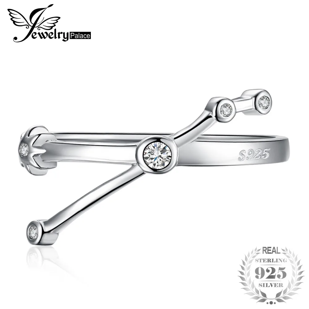 JewelryPalace Созвездие зодиака знак овна ободок кубического циркония регулируемое
