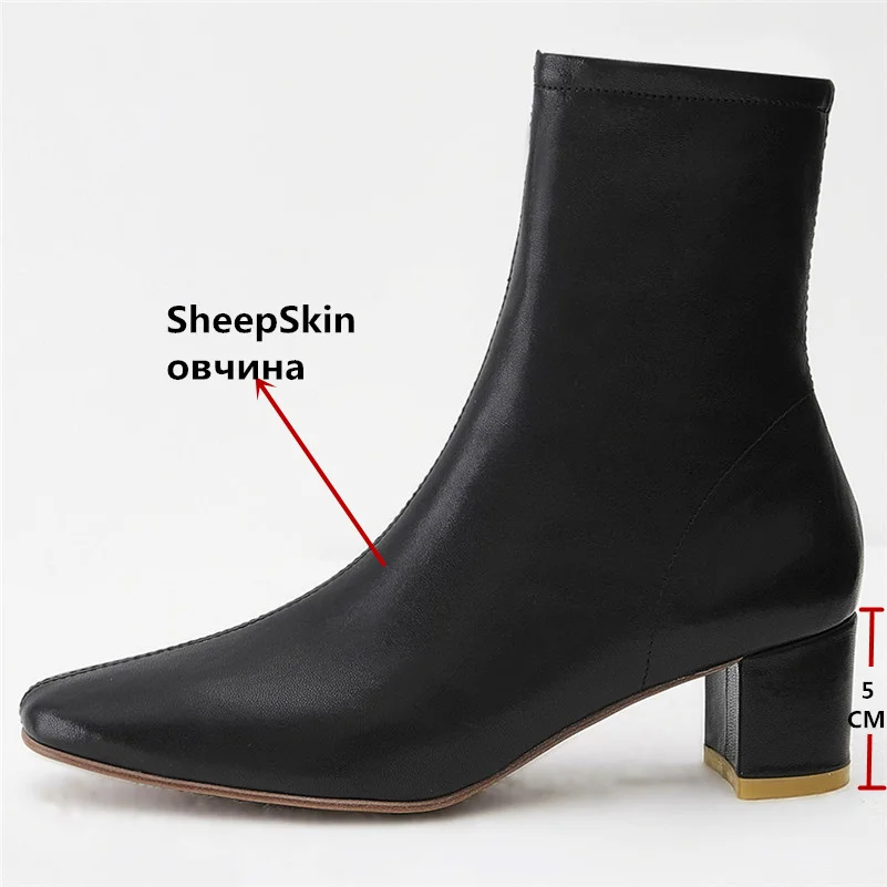 Martin Leder 1 Frau Schuhe Kurze Euro Stil Herbst Heels Frauen Winter Zipper High 2 Neue Fedonas Motorrad Echtem Stiefel schwarzes qTPFzvOv
