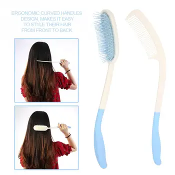 

Long Handle Comb Hair Brush Anti-slip Ergonomic Long Comb Reach