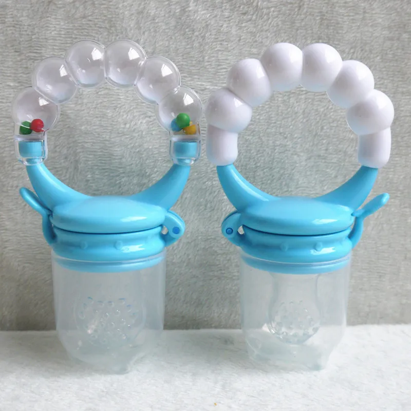 Свежий Ниблер для кормления силиконовый детский успокоитель младенцев фруктовое зубное кольцо питатель для малышей пустышка для кормления ребенка соска для новорожденного соска - Цвет: Nipple Blue M