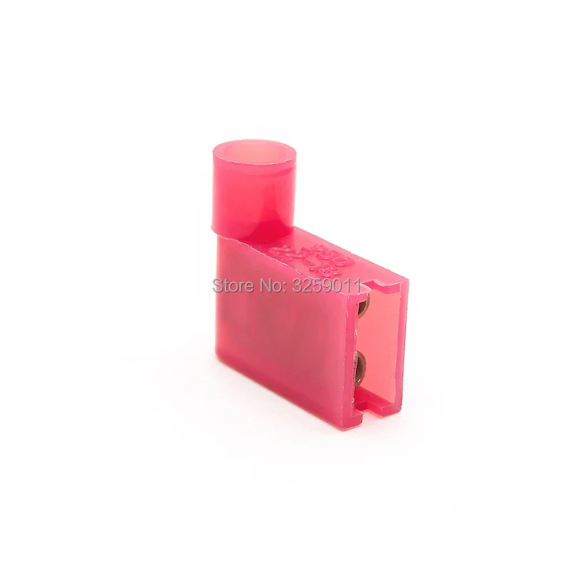 

1PCS Terminals FLDNY1.25-250 Nylon brass Flag Female Terminal insulated Wire Connectors AWG 22-16 10A 0.5-1.5mm2 Red
