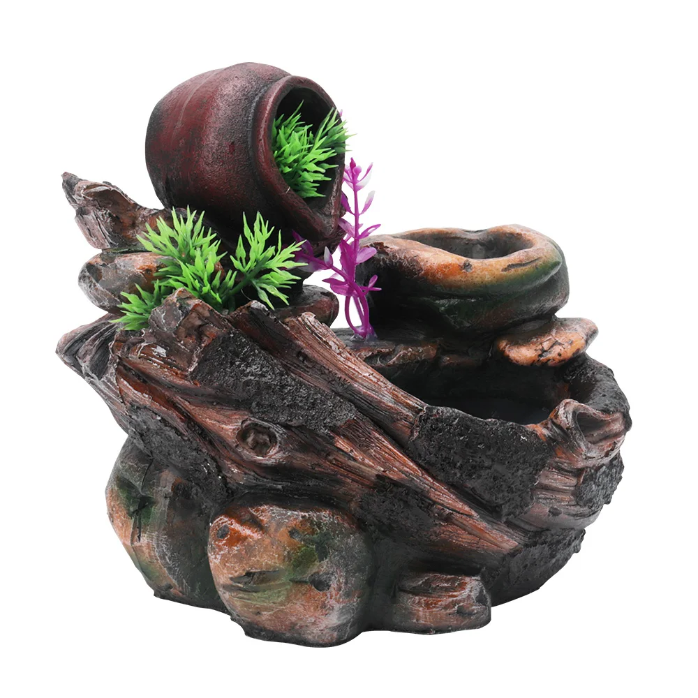 Искусственный ландшафт настольный водный фонтанчик Rockery с мини водяным насосом