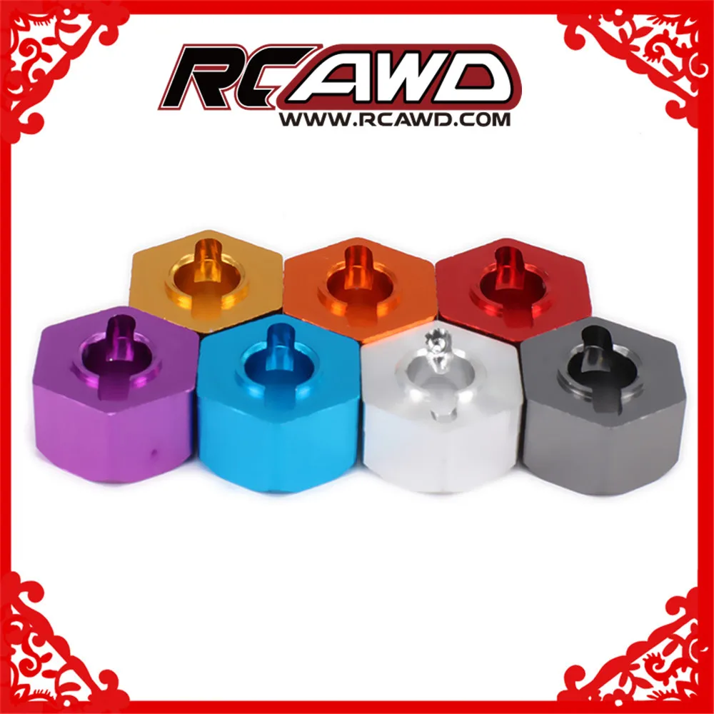 Red Alum Wheel Hex Mount 4PCS For HSP 1:16 Buggy Truck RC HSP 286042 86065