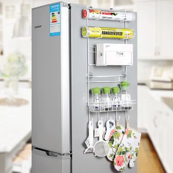 

refrigerator rack 4pcs suction cup hook shelf multifunction space organizer kitchen hook holder condiment bottles storage rack