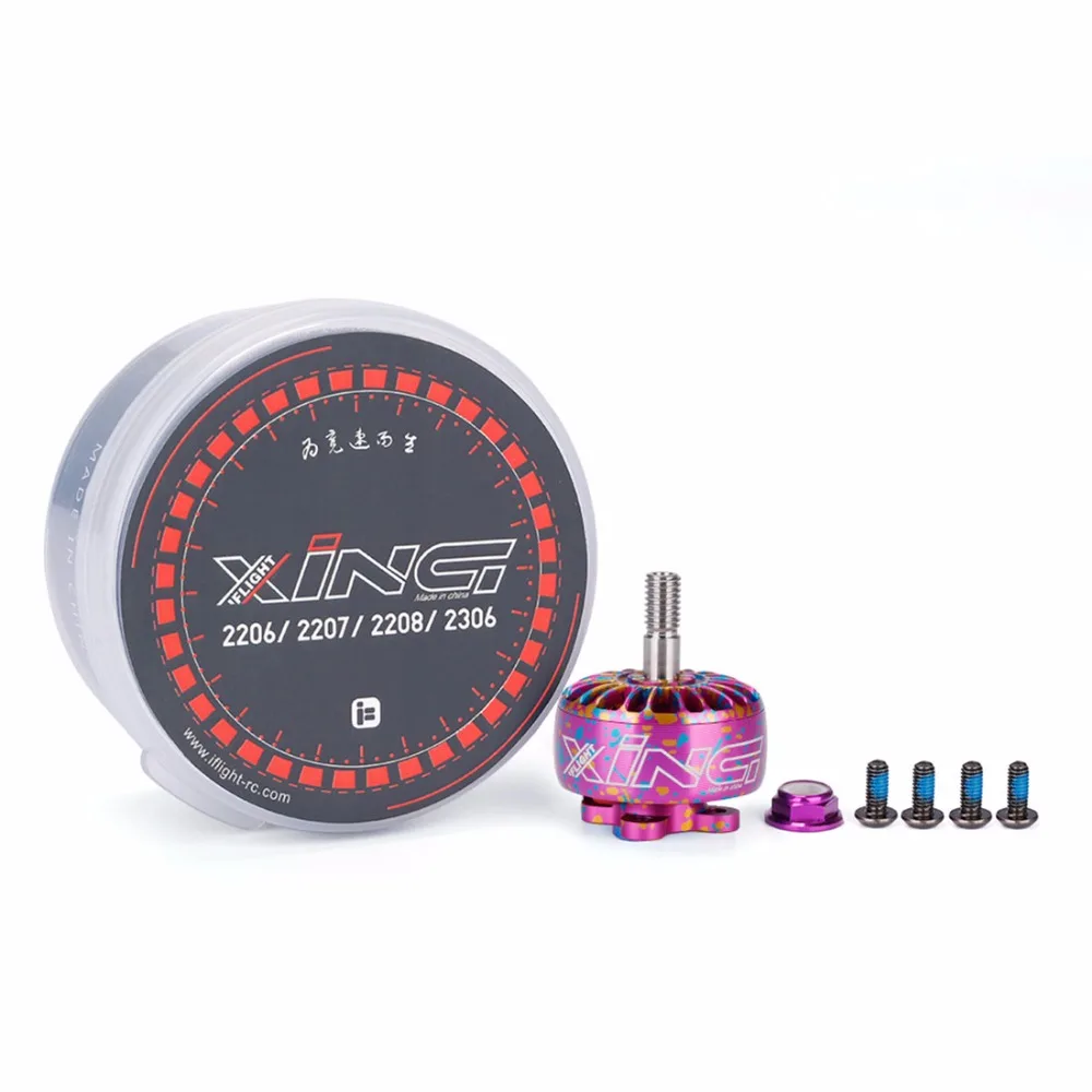 1 шт. iFlight XING Camo 2207 2208 2306 2450KV 2750KV 1700KV 1800KV 3~ 6S FPV Бесщеточный двигатель для 5045 6045 пропеллера для дрона FPV