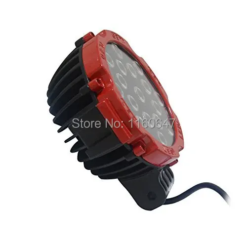 Solicht 7 ''51 Вт auto off road led Подсветка 12 В круглый светодиодный дальнего света автомобилей пятно ATV Caravan грузовик Прицепы led worklight 51 Вт