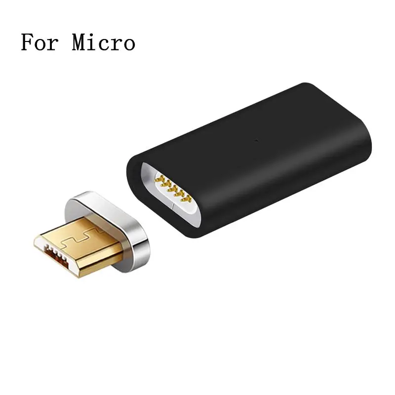 Магнитный адаптер Micro USB Магнитный зарядное устройство конвертер для магнитной зарядки дата кабель для Iphone samsung мобильный телефон адаптер